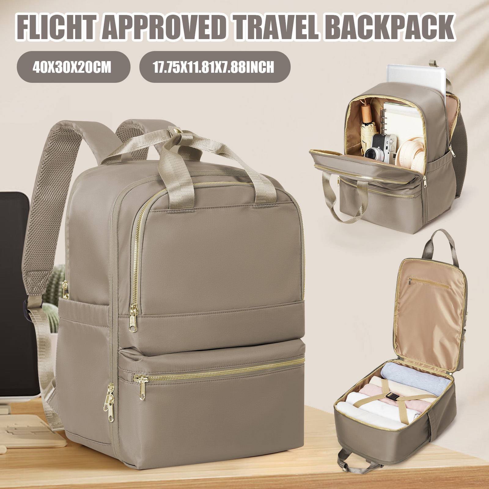 라이언에어 40x30x20 여성용 여행 배낭, 교사용  - Canvas Backpack Casual 리뷰 및 가격